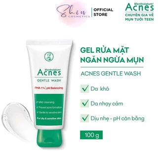 Gel Rửa Mặt Dịu Nhẹ Ngăn Ngừa Mụn Acnes Gentle Wash 100g