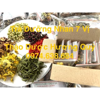 Set 10 gói Trà Dưỡng Nhan Đẹp Da khỏe Mạnh (Chuẩn 7 vị) - Thảo Dược Hương Quý