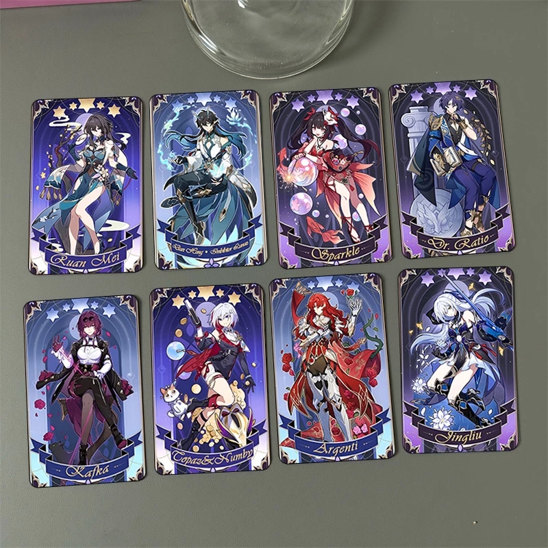 Ảnh card bo góc in hình HONKAI STAR RAIL ver TINH CẦU game thẻ bo viền 5*8cm anime chibi xinh xắn