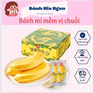 Bánh hình trái chuối siêu hot hit , thơm ngon nhân kem chuối