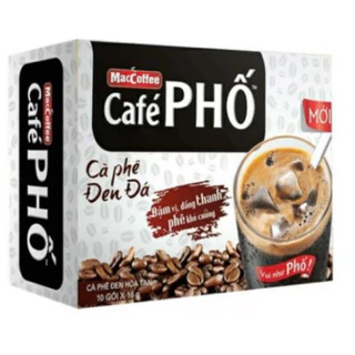 Cà Phê Phố Đen Đá ( Hộp 10 gói x 16g)