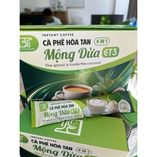 1 GÓI CÀ PHÊ HOÀ TAN MỘNG DỪA made in Bến Tre 18g