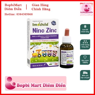 Siro Imochild Nino ZinC -  Bổ Sung Kẽm Hữu Cơ, Vitamin C, Tăng Sức Đề Kháng Cho Bé, Miễn Dịch (Lọ 30ml) [Chính Hãng]