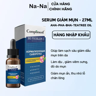 Serum Compliment 27ml cho da dầu mụn thành phần AHA-BHA-PHA giúp giảm mụn, mờ thâm, thu nhỏ lỗ chân lông