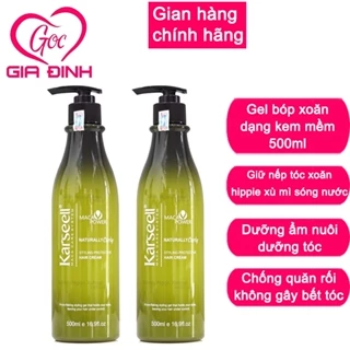 Gel bóp xoăn gel mềm giữ nếp tóc Karseell 500ML kem giữ nếp tóc xoăn lơi xoăn xù mì xoăn sóng