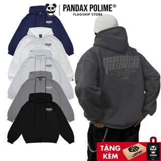 Áo khoác nỉ hoodie zip nam nữ local brand unisex bigsize bông dầy dặn dây kéo có mũ to mặc cặp đôi Pandax Polime Race