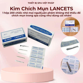 Kim chích mụn hộp 200 chiếc lancets