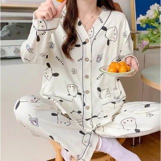 Bộ đồ bầu, sau sinh cho bé bú Pijama CỔ TIM VỊT MŨ Quần áo bà bầu cho mẹ thời trang đẹp bigsize