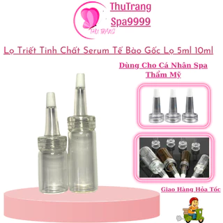 Lọ Triết Thủy Tinh 5ml 10ml | Chai Chiết Tế Bào Gốc Chai Kèm Nắp Bóp