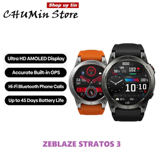 Đồng hồ thông minh Zeblaze Stratos 3 Pro - Màn hình AMOLED, hỗ trợ nghe gọi, GPS độc lập