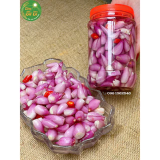 Hành Tím Lý Sơn Muối Chua Ngọt, Giòn Thơm, Không Hăng - Hũ 1kg