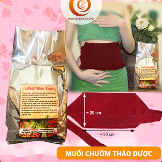 Set 2 kg Muối Thảo Dược Chườm Nóng Giảm Eo Cho Mẹ Sau Sinh | TẶNG 1 ĐAI ĐỰNG MUỐI - shop Bà Điểm