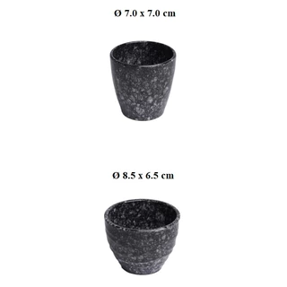 Ly(cốc) uống nước trà đá nhựa Melamine vân đá đen