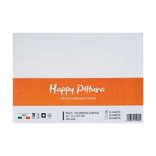 Giấy Vẽ Màu Nước Happy Pittura A5/A4/A3 250GSM Giấy Vẽ Tranh Có thể Dùng Nhiều Loại Màu, Dày Dặn Không Thấm Sang Mặt Sau