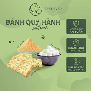 Set nguyên liệu set tự nấu bánh quy hành Đài Loan làm được khoảng 30 bánh - Freshever