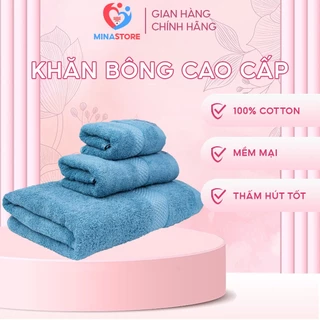 Khăn mặt - khăn gội đầu - khăn tắm 100% cotton chính hãng GUMI siêu thấm hút không phai xù