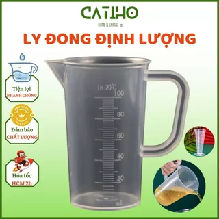 Cốc Đong ml Có Vạch Chia Định Lượng Ly Đong 100ml Pha Chế Bằng Nhựa Có Quai Cầm Ca Định Lượng Chịu Nhiệt Tốt Shop Catiho