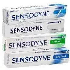 COMBO 5 TUÝP KEM ĐÁNH RĂNG SENSODYNE CHỐNG E BUỐT, LÀM TRẮNG RĂNG. TẶNG KÈM BÀN TRẢI .