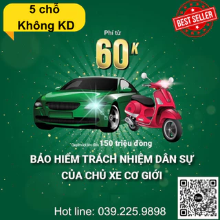 [E-voucher] Bảo hiểm TNDS bắt buộc kèm tai nạn cho xe ô tô 5-7 chỗ không kinh doanh - Bảo hiểm MI