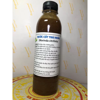 Nước cốt trái nhàu ngâm đường phèn nguyên chất. Chai 250ml