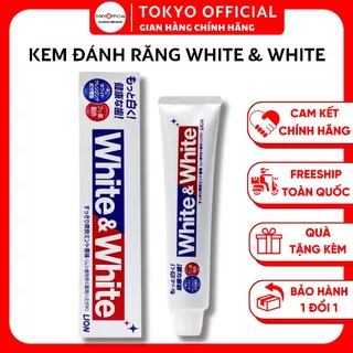 Kem Đánh Trắng Răng Lion White Nội Địa Nhật Bản 150g KĐR Tẩy Răng Trắng Sáng, Thơm Miệng, Ngừa Sâu Răng | Tokyo Official