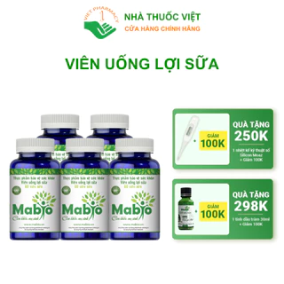 Mabio Lợi Sữa Dành Cho Các Mẹ Sau Sinh Bị Mất Sữa Ít Sữa Combo 5 Hộp Lợi Sữa Mabio Nhà Thuốc Việt