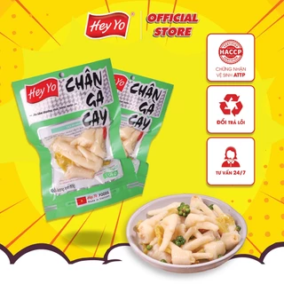 Chân gà cay Hey Yo 80g, chân gà cay 80g ngâm ớt xanh hàng Việt Nam đảm bảo VSATTP