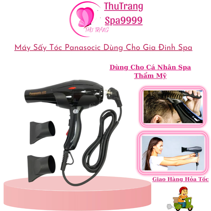 Máy Sấy Tóc Panassonic Siêu Khoẻ | Có Đèn Led Dùng Cho Gia Đình Sanon Tóc Spa