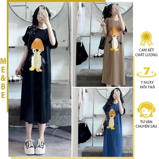 ĐẦM VÁY BẦU CỘC TAY MÙA HÈ M698 CHẤT THUN COTTON MỀM MỊN DÁNG SUÔNG THOẢI MÁI CHO MẸ BẦU MẶC SUỐT THAI KÌ