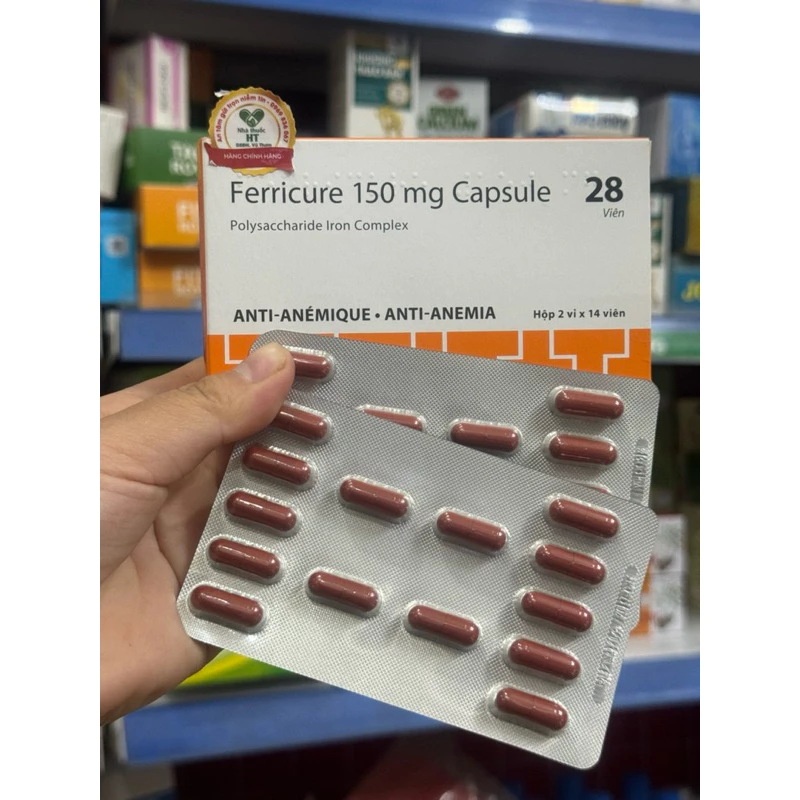 Ferricure 150mg hộp 28 Viên ( Hàng Nhập khẩu )