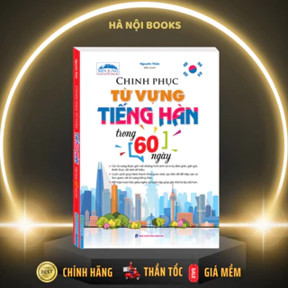 Sách - Chinh phục từ vựng tiếng Hàn trong 60 ngày (file nghe sau sách) - Sách in màu - MT