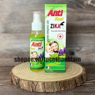 Xịt chống muỗi ZIKA xua đuổi côn trùng, tránh muỗi đốt – Hộp 1 chai 99ml