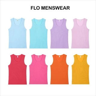 (21 Màu) Áo ba lỗ nam thun gân co giãn Flo Menswear màu mới, áo tank top form chuẩn tôn dáng