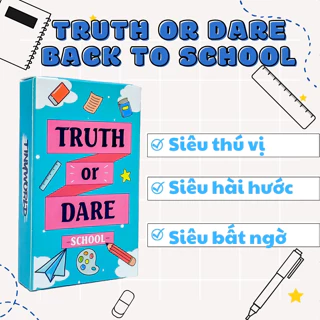 Bộ Truth Or Dare ver dành cho học sinh sinh viên, lá bài trong sáng nhẹ nhàng nhưng vui vẻ hết sảy