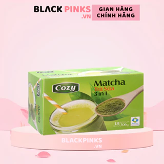 Trà sữa matcha Cozy 3 in 1 hộp 306g (18 gói x 17g)