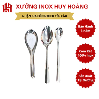 Muỗng inox, thìa inox các loại giá rẻ, muỗng canh, muỗng cafe, muỗng súp, muỗng ăn cơm, cán dài ngắn chất lượng cao