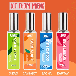 Gía ưu đãi - Xịt thơm miệng kissing spray nam nữ - 20ml làm thơm miệng với hương vị trái cây tự nhiên the mát