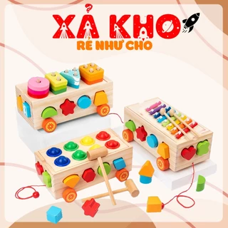 Xe Kéo Thả Hình Kết Hợp Số Đếm Và Đàn Xylophone Benrikids Giúp Trẻ Rèn Luyện Sự Tập Trung Khéo Léo