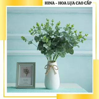 Cành hoa lá táo giả Hina cao 55cm gồm 16 nhánh decor trang trí hoa, nhà ở, cửa hàng cửa tiệm