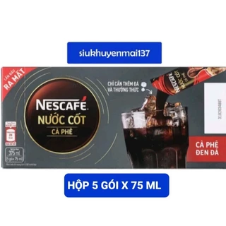 Nescafe nước cốt cà phê đen hộp 375ml ,uống liền,hsd 2/2025