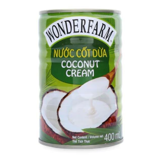 Nước cốt dừa WONDERFARM lon 400ml/ 160ml (Thùng 24 lon)