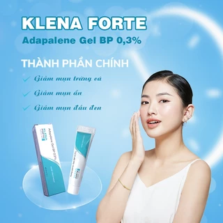 Kem mụn Klena Forte 0.3%, chấm mụn hỗ trợ giảm mụn ẩn, mụn đỏ, mụn v-i-ê.m, mờ thâm, mờ sẹo, trắng da - 15g