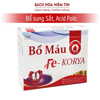 Viên Bổ máu FE GOLD EXTRA Bổ sung sắt, Acid Folic cho bà bầu và người thiếu máu - Hộp 80 viên - Chuẩn GMP