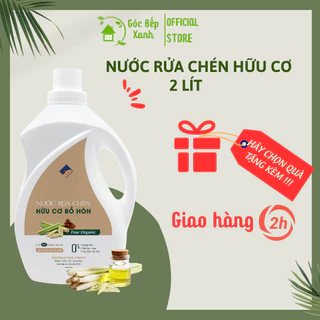 Nước rửa chén Ecocare hữu cơ bồ hòn tinh dầu thiên nhiên, Chai 2 lít