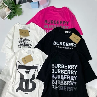 Áo thun Burberry thời trang Unisex nam nữ Form rộng Oversize chất liệu Cotton