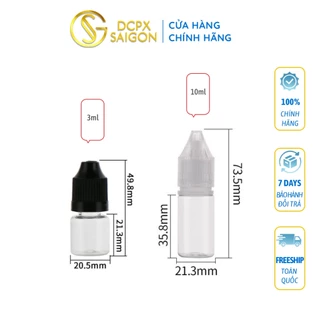 Lọ Nhựa Chiết Mực Xăm-Hũ Nhựa Chiết 5ml-10ml-15ml-30ml