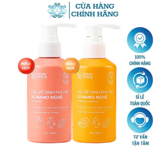 Dung Dịch Vệ Sinh Nữ, Gel X2 Nano Nghệ Đào Cam, Cocayhoala Chính Hãng, Ddvs Phụ Nữ, Khử Mùi, Làm Hồng, Se Khít Vùng Kín