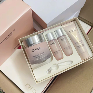 [HÀNG CÔNG TY BAO CHECK TEM CHÍNH HÃNG] SET KEM DƯỠNG ẨM OHUI MIRACLE MOISTURE CREAMIDE BOOTING CREAM SPECIAL SET