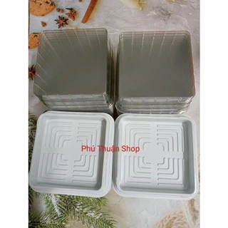 50 HỘP XY12-12 ĐẾ TRẮNG DÙNG ĐỰNG BÁNH TRUNG THU, ĐỰNG XÔI BÀY MÂM CÚNG TIỆN LỢI ĐẸP MẮT