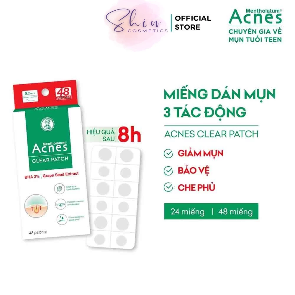 Miếng Dán Mụn Acnes Clear Patch (24/48 Miếng)